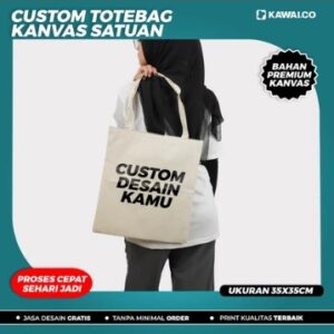 Kawai.co - Totebag Custom Sablon Satuan